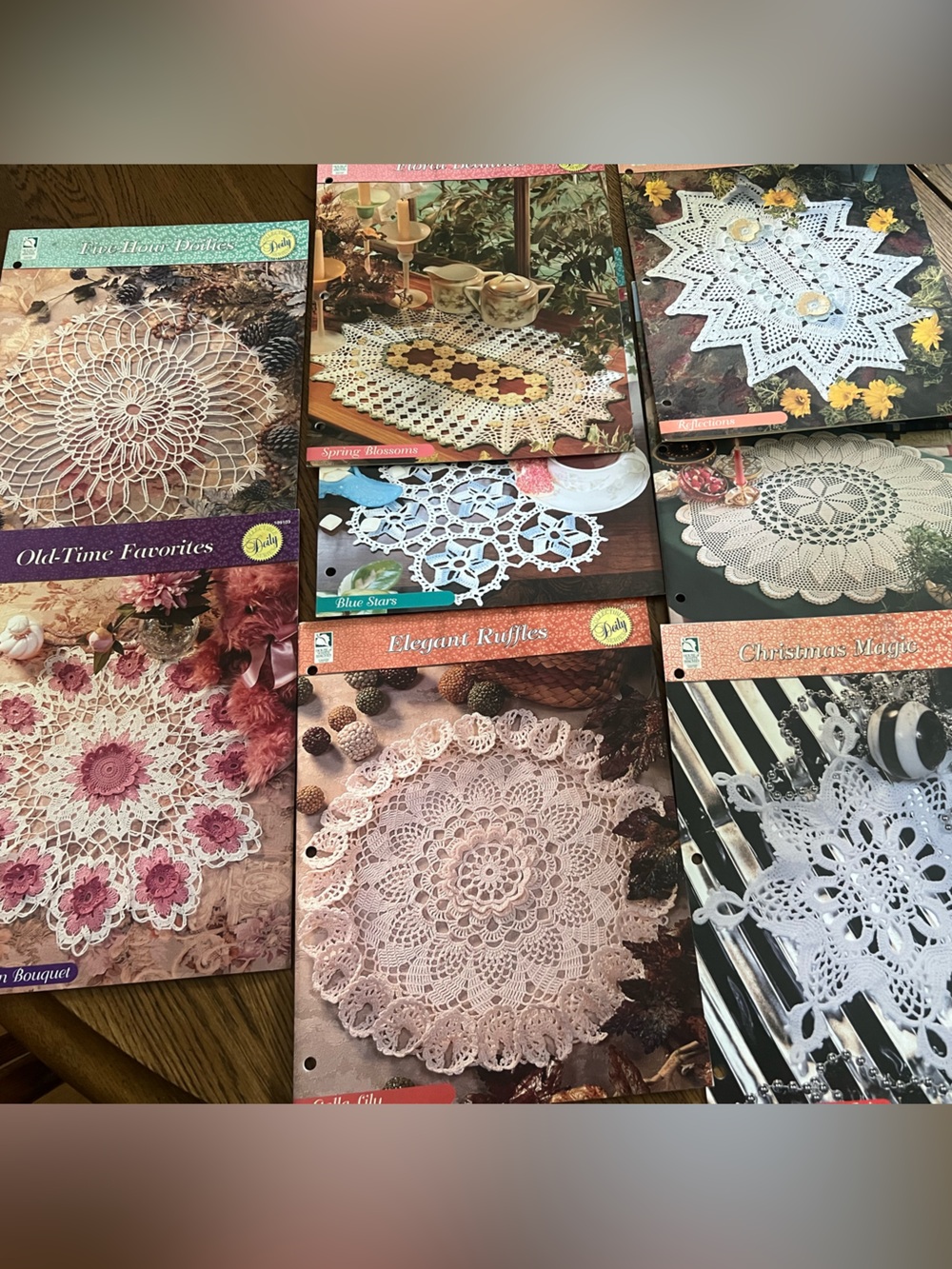 Vintage-Style Crochet Doilies Assortment Pattern Booklets